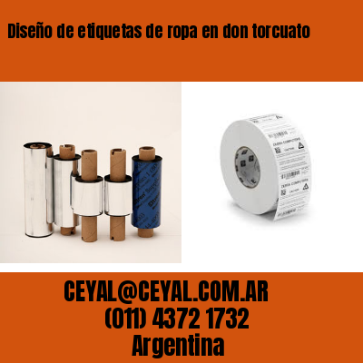 Diseño de etiquetas de ropa en don torcuato