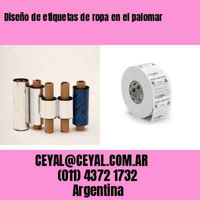 Diseño de etiquetas de ropa en el palomar
