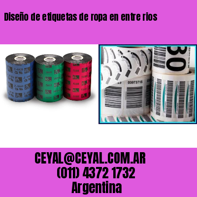 Diseño de etiquetas de ropa en entre rios