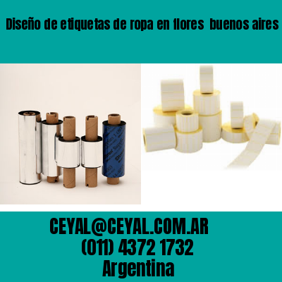 Diseño de etiquetas de ropa en flores  buenos aires