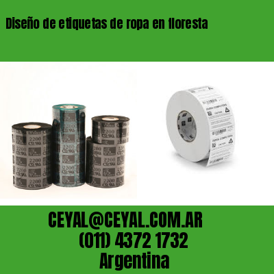 Diseño de etiquetas de ropa en floresta