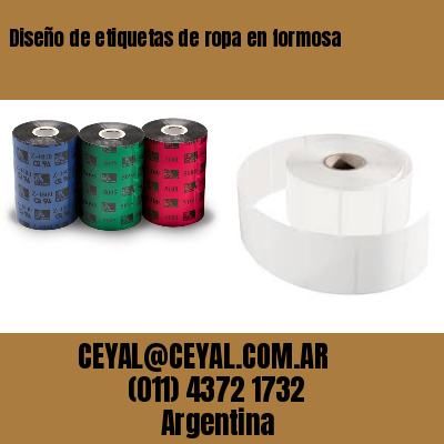 Diseño de etiquetas de ropa en formosa