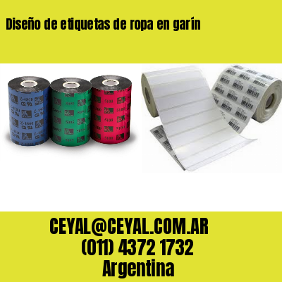 Diseño de etiquetas de ropa en garín