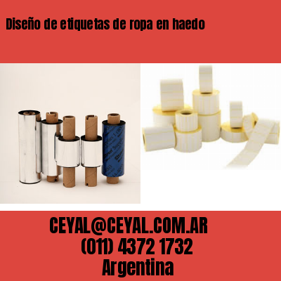 Diseño de etiquetas de ropa en haedo