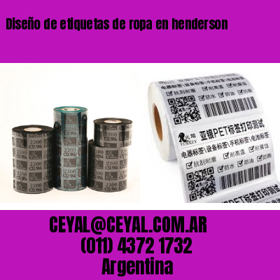 Diseño de etiquetas de ropa en henderson