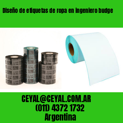 Diseño de etiquetas de ropa en ingeniero budge