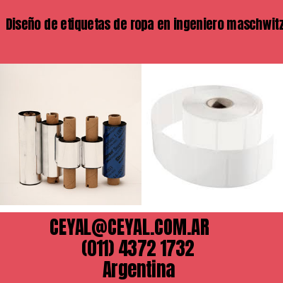 Diseño de etiquetas de ropa en ingeniero maschwitz