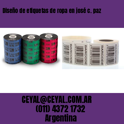 Diseño de etiquetas de ropa en josé c. paz