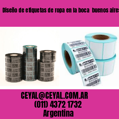 Diseño de etiquetas de ropa en la boca  buenos aires