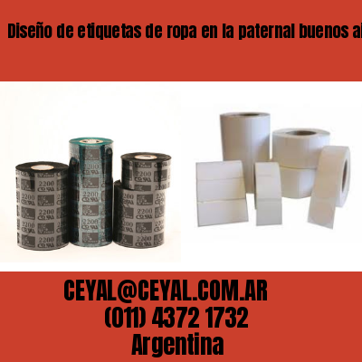 Diseño de etiquetas de ropa en la paternal buenos aires