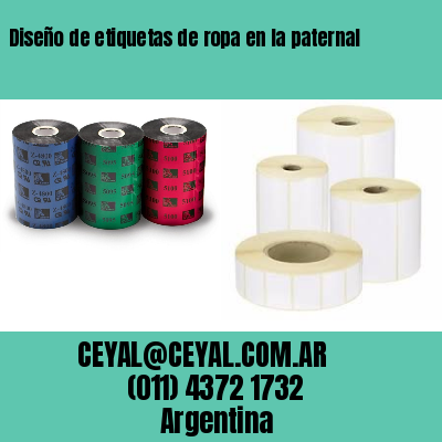 Diseño de etiquetas de ropa en la paternal