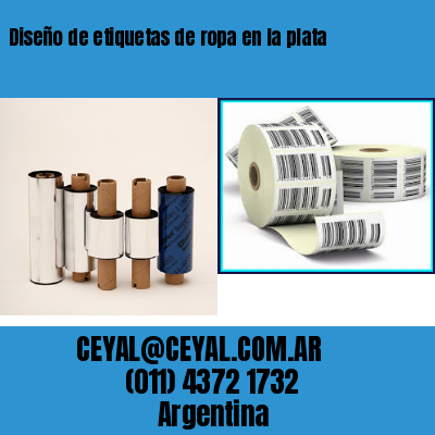 Diseño de etiquetas de ropa en la plata