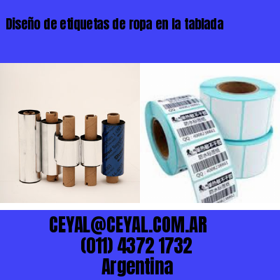 Diseño de etiquetas de ropa en la tablada