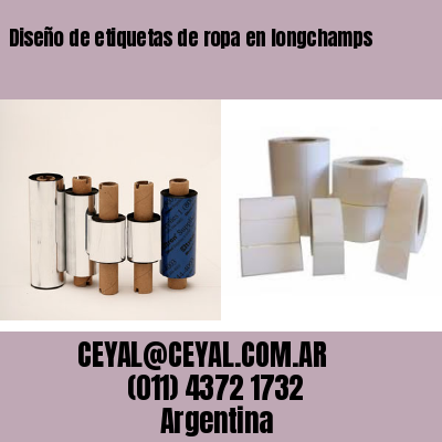 Diseño de etiquetas de ropa en longchamps