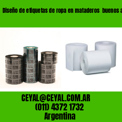 Diseño de etiquetas de ropa en mataderos  buenos aires