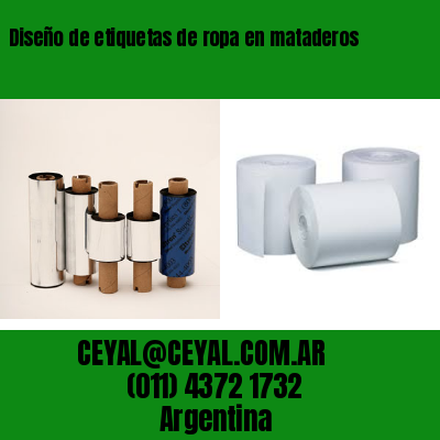 Diseño de etiquetas de ropa en mataderos