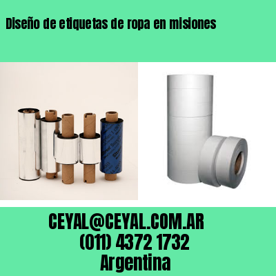 Diseño de etiquetas de ropa en misiones