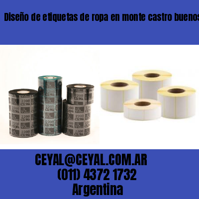 Diseño de etiquetas de ropa en monte castro buenos aires