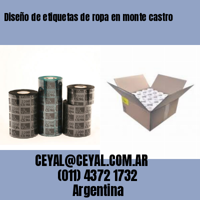 Diseño de etiquetas de ropa en monte castro