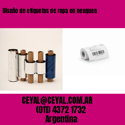 Diseño de etiquetas de ropa en neuquen
