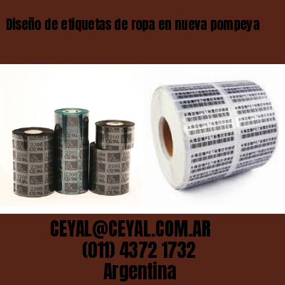 Diseño de etiquetas de ropa en nueva pompeya
