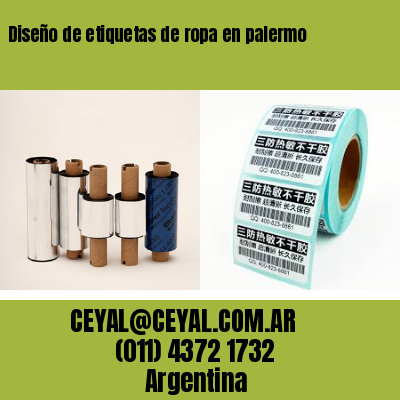 Diseño de etiquetas de ropa en palermo