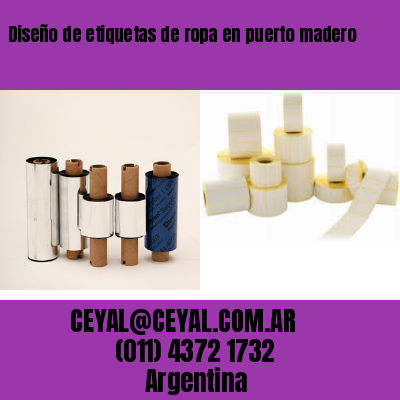 Diseño de etiquetas de ropa en puerto madero