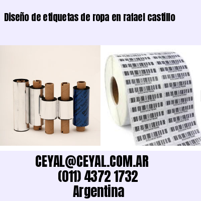 Diseño de etiquetas de ropa en rafael castillo