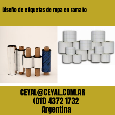 Diseño de etiquetas de ropa en ramallo