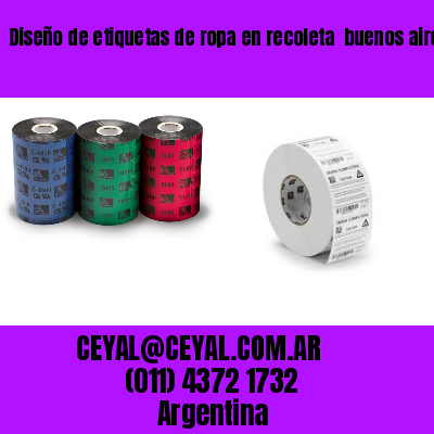 Diseño de etiquetas de ropa en recoleta  buenos aires