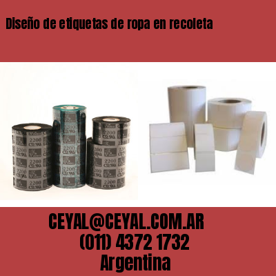 Diseño de etiquetas de ropa en recoleta