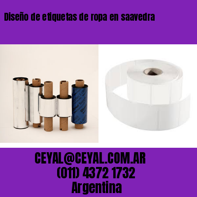 Diseño de etiquetas de ropa en saavedra