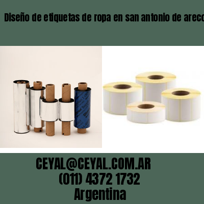 Diseño de etiquetas de ropa en san antonio de areco