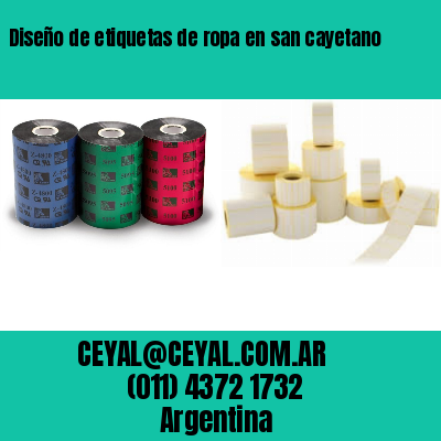 Diseño de etiquetas de ropa en san cayetano