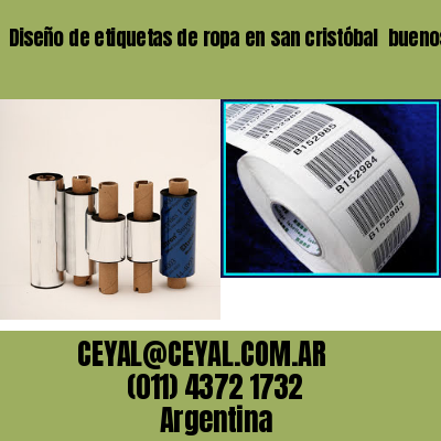 Diseño de etiquetas de ropa en san cristóbal  buenos aires