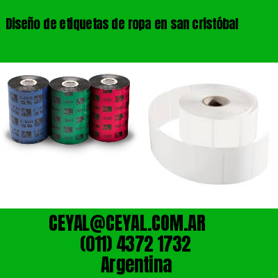 Diseño de etiquetas de ropa en san cristóbal