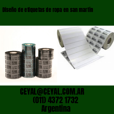 Diseño de etiquetas de ropa en san martín