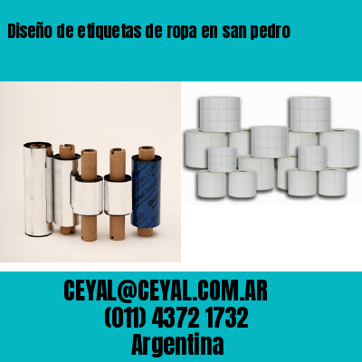 Diseño de etiquetas de ropa en san pedro