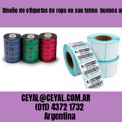 Diseño de etiquetas de ropa en san telmo  buenos aires