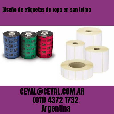 Diseño de etiquetas de ropa en san telmo