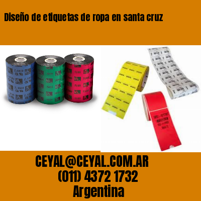 Diseño de etiquetas de ropa en santa cruz