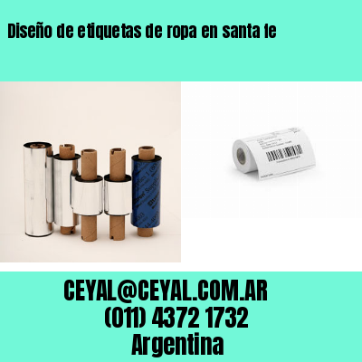 Diseño de etiquetas de ropa en santa fe