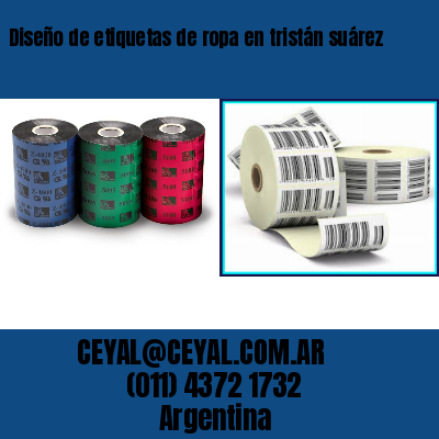 Diseño de etiquetas de ropa en tristán suárez