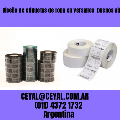 Diseño de etiquetas de ropa en versalles  buenos aires