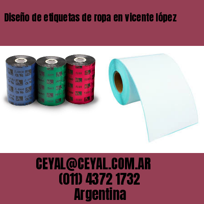 Diseño de etiquetas de ropa en vicente lópez