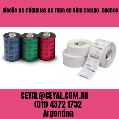 Diseño de etiquetas de ropa en villa crespo  buenos aires