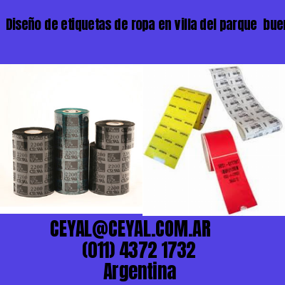 Diseño de etiquetas de ropa en villa del parque  buenos aires