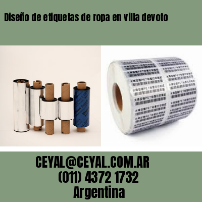 Diseño de etiquetas de ropa en villa devoto