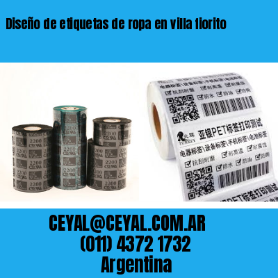Diseño de etiquetas de ropa en villa fiorito