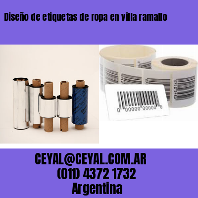 Diseño de etiquetas de ropa en villa ramallo